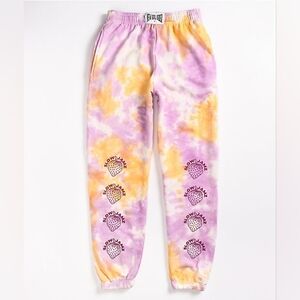NWT New Girl Order Strawberry Slow Jamz Graphic Tie Dye Sweatpants Size Large